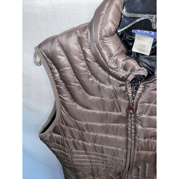 Isis Women’s Puffer Vest Size 10 Gray Going Out Party Warmth - Picture 5 of 12